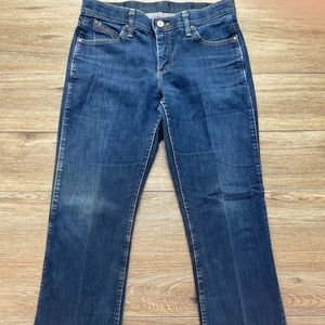 WRANGLER Q BABY DARK WASH STRETCH BOOT CUT JEANS WRQ20AU - 7/8 x 34